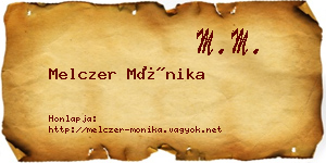 Melczer Mónika névjegykártya