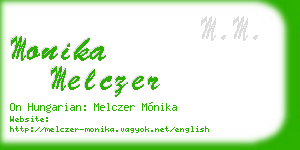 monika melczer business card